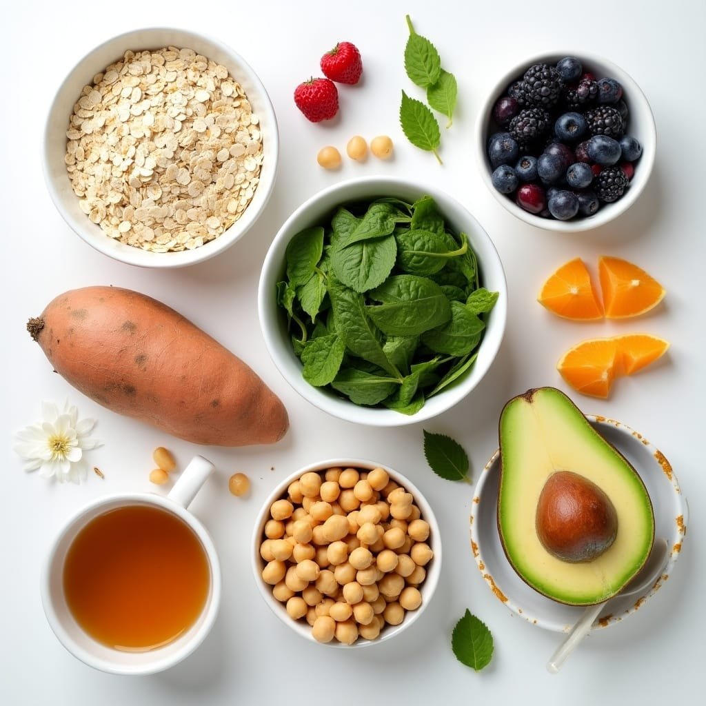 Weekly food flatlay