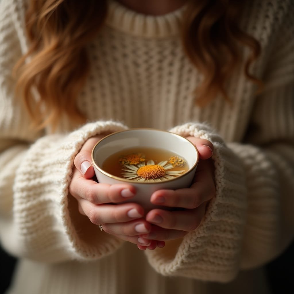 Evening chamomile tea